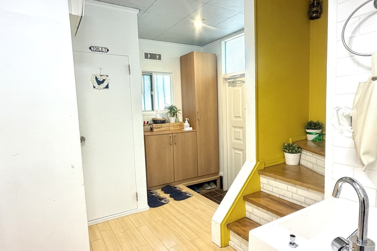 玄関シーン,撮影