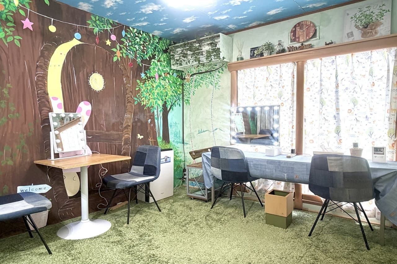 森の空間,控え室